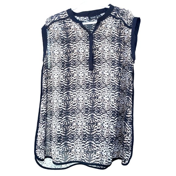 A.N.A Women's petite XL Ana Animal Print flowy Top - Picture 1 of 9